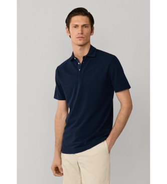 Hackett London Polo in piqu� blu navy