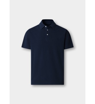 Hackett London Polo in piqu� blu navy