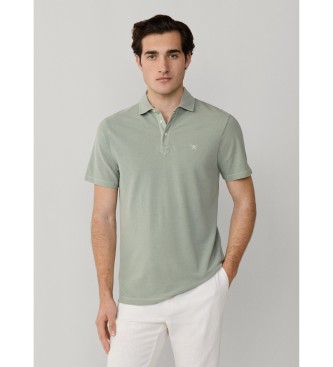 Hackett London Polo verde in piqu�