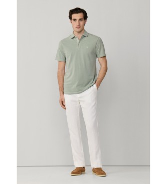 Hackett London Polo verde in piqu�