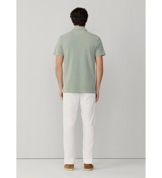 Hackett London Polo verde in piqu�