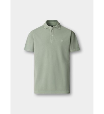 Hackett London Polo verde in piqu�