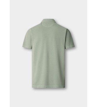 Hackett London Polo verde in piqu�