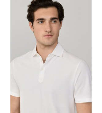 Hackett London Polo in piqu� bianco