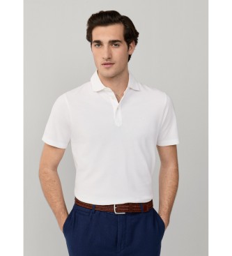 Hackett London Polo in piqu� bianco