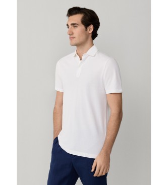 Hackett London Polo in piqu� bianco