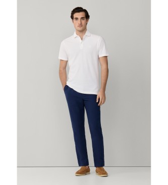 Hackett London Polo in piqu� bianco