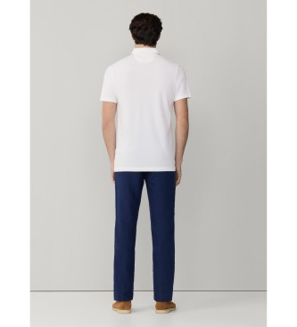 Hackett London Polo in piqu� bianco