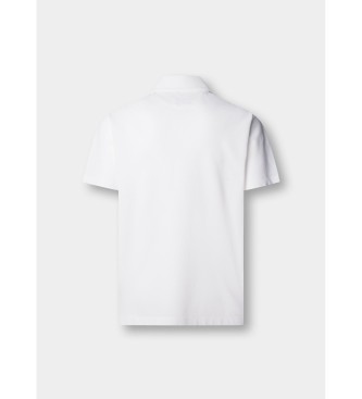 Hackett London Polo in piqu� bianco