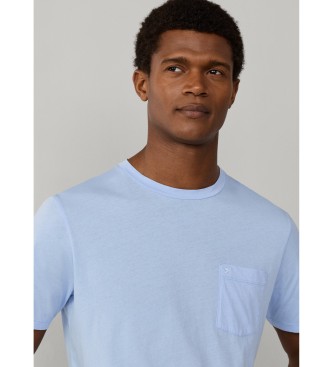 Hackett London T-shirt de bolso azul