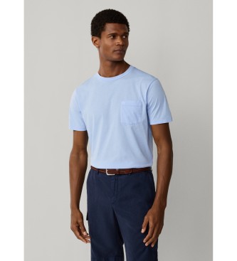 Hackett London T-shirt de bolso azul