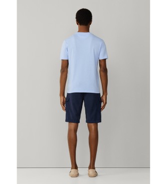 Hackett London T-shirt de bolso azul