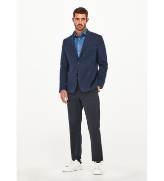Hackett London Kurtka Gmd Soft Str Twill Cc marine