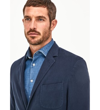Hackett London Kurtka Gmd Soft Str Twill Cc marine