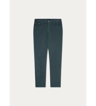 Hackett London Pantaln Trinity Slim verde