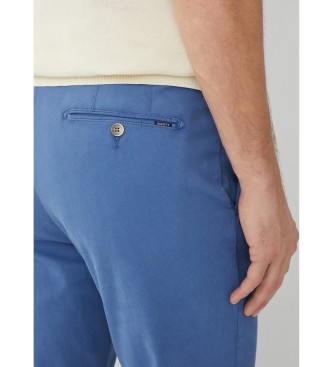 Hackett London Pantaloni chino Gmd Texture blu