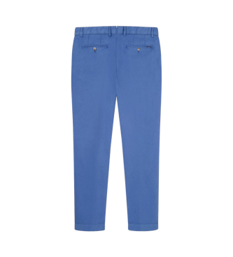 Hackett London Pantaloni chino Gmd Texture blu