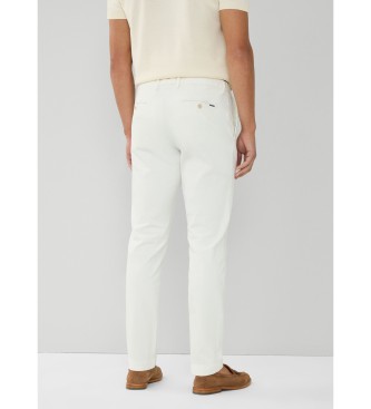 Hackett London Chino-Hose Textur wei