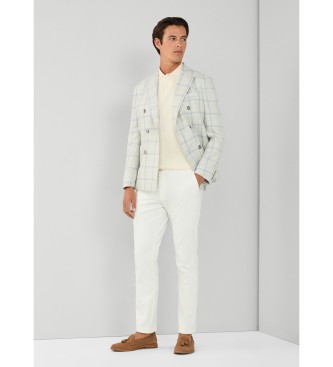 Hackett London Chino-Hose Textur wei