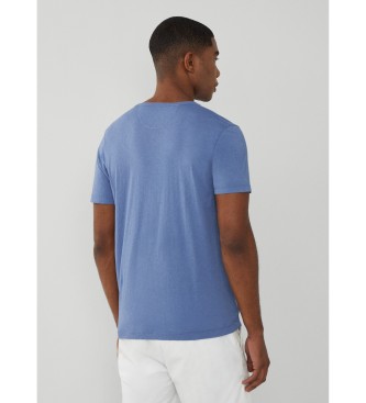 Hackett London Koszulka Gmt Dye w kolorze niebieskim