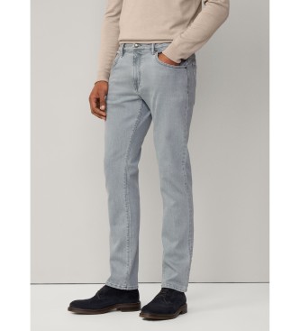 Hackett London Jeans fit slim gris