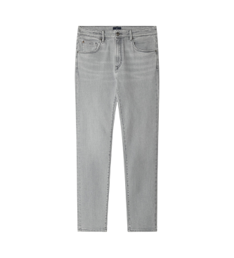 Hackett London Jeans fit slim gris