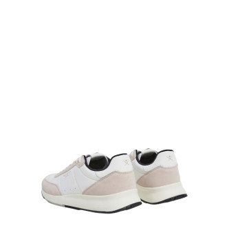 Hackett London Sneakers i lderH-Runner Essex vit