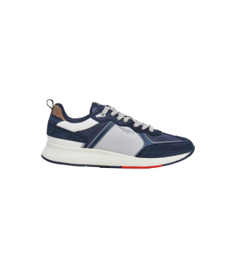 Hackett London Zapatillas de piel H-Runner Phil marino