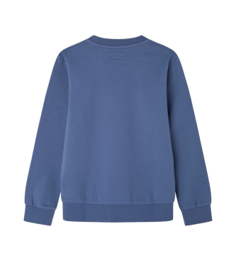 Hackett London Blauw sweatshirt met ronde hals