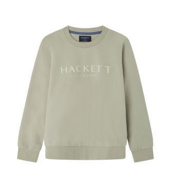 Hackett London Grnes Sweatshirt mit Rundhalsausschnitt