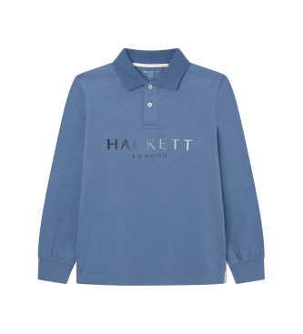 Hackett London Niebieska koszulka polo