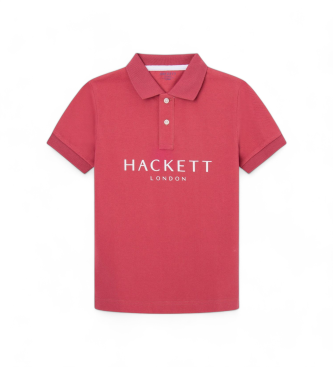 Hackett London Klasyczna czerwona koszulka polo