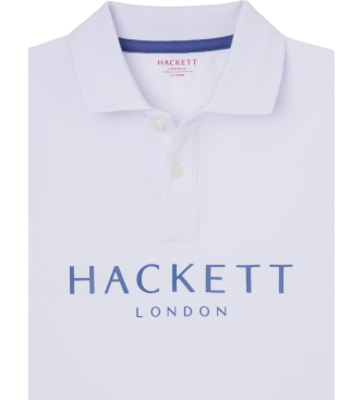 Hackett London Klassisk vit polotrja