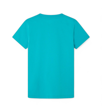 Hackett London Logo T-shirt turquoise
