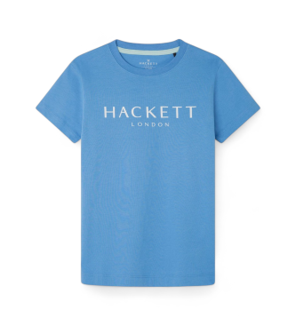 Hackett London Logo-T-Shirt blau