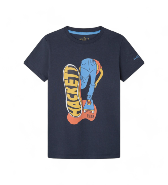 Hackett London T-shirt da skateboy blu scuro