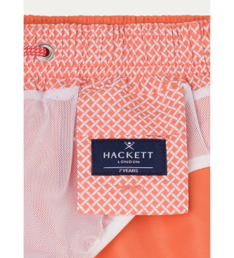 Hackett London Orangefarbener Badeanzug