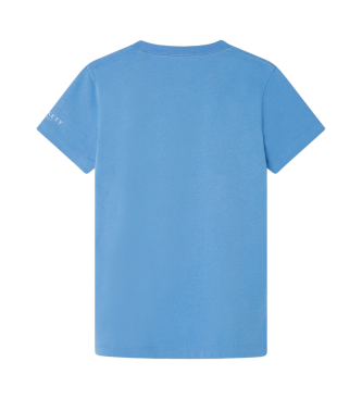 Hackett London Sonnenuntergang T-shirt blau
