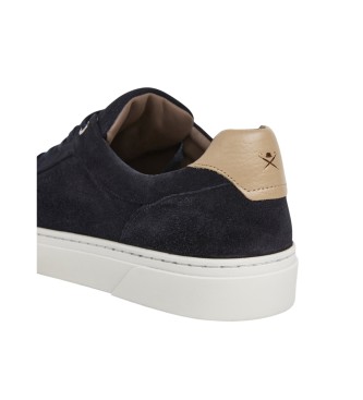 Hackett London Usnjene superge Hackney Destine navy