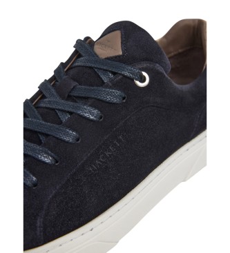 Hackett London Usnjene superge Hackney Destine navy
