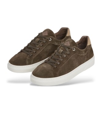 Hackett London Leather Sneakers Hackney Destine brown