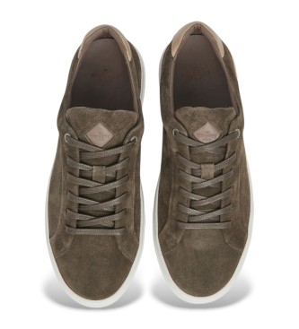 Hackett London Leather Sneakers Hackney Destine brown