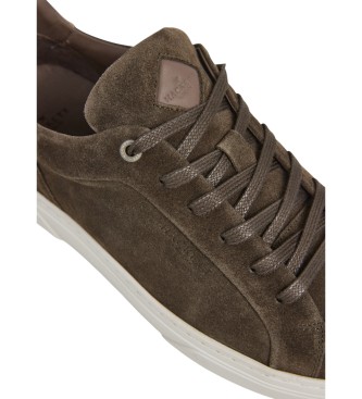 Hackett London Leather Sneakers Hackney Destine brown