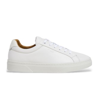 Hackett London Hackney Lace Leather Sneakers branco