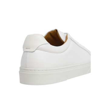 Hackett London Hackney Lace Leather Sneakers branco