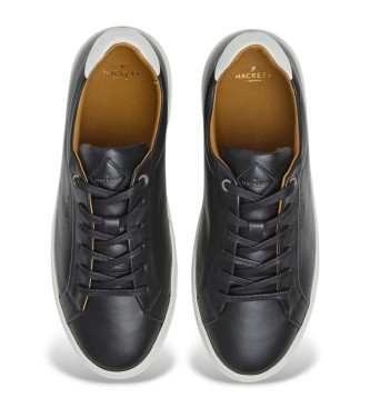 Hackett London Zapatillas De Piel Hackney Lace negro