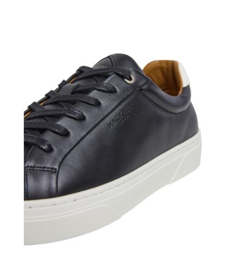 Hackett London Hackney Lace Leder Sneakers schwarz