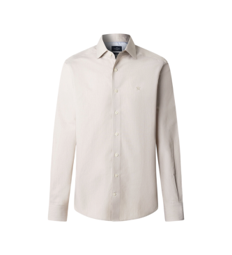 Hackett London Haarlijn Streep Shirt beige