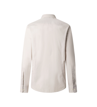 Hackett London Haarlijn Streep Shirt beige