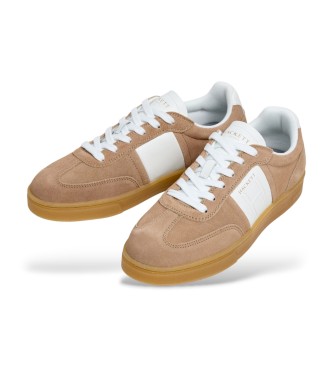 Hackett London Sneakers in pelle marrone Harper Hendon